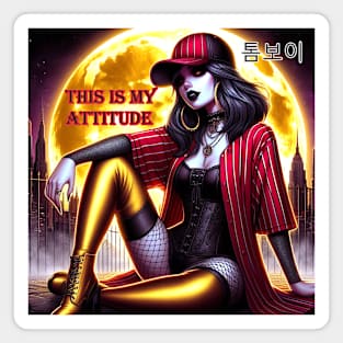 This is my attitude Magnet